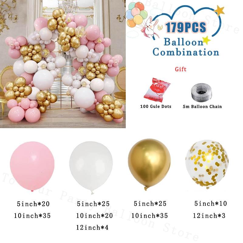 Metallic Blue Silver Balloons Garland Arch Kit Starburst Foil Balloons Birthday Party Kids Baby Shower Party Decorations Wedding