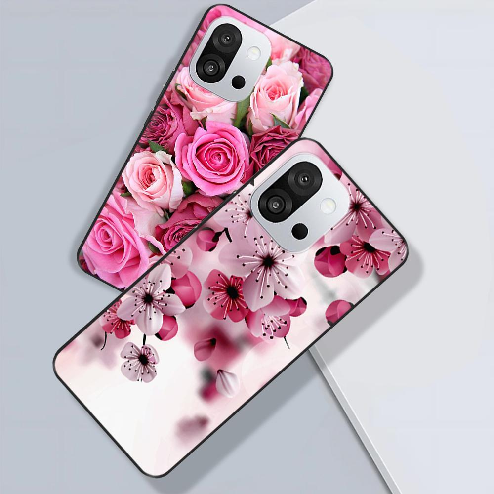 For OnePlus 13T Case Phone Case Soft Silicone Bumper Cover For OnePlus 13T Cases for One Plus 13 T Flowers Fundas Capa