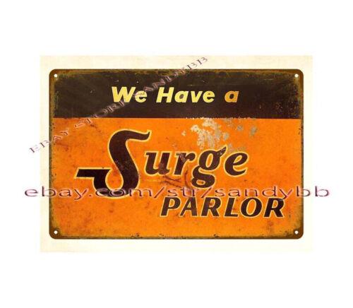 

advertising home kitchen wall art 1950S SURGE parlor MILKER metal tin signAluminum 20x30cm（7.8x11.8inch）