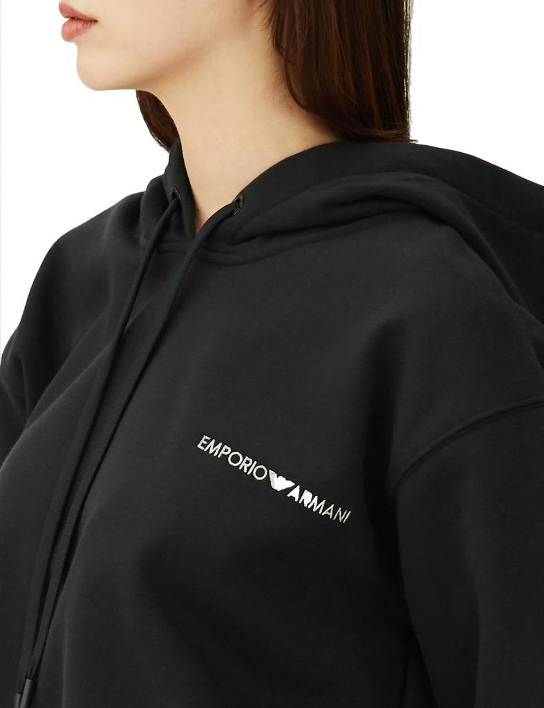 Emporio Armani Women's Hoodie 98. Black