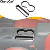 Carbon Fiber Interior Cup Holder Frame Trim Decor For Dodge Challenger 2009-2014