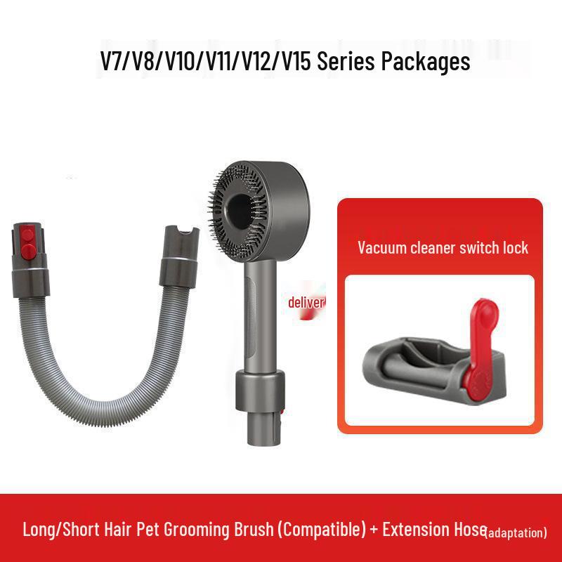 Dyson V7/V8/V10/V11 Pet Hair Suction Brush - Vacuum Cleaner Attachment for Dogs and Cats