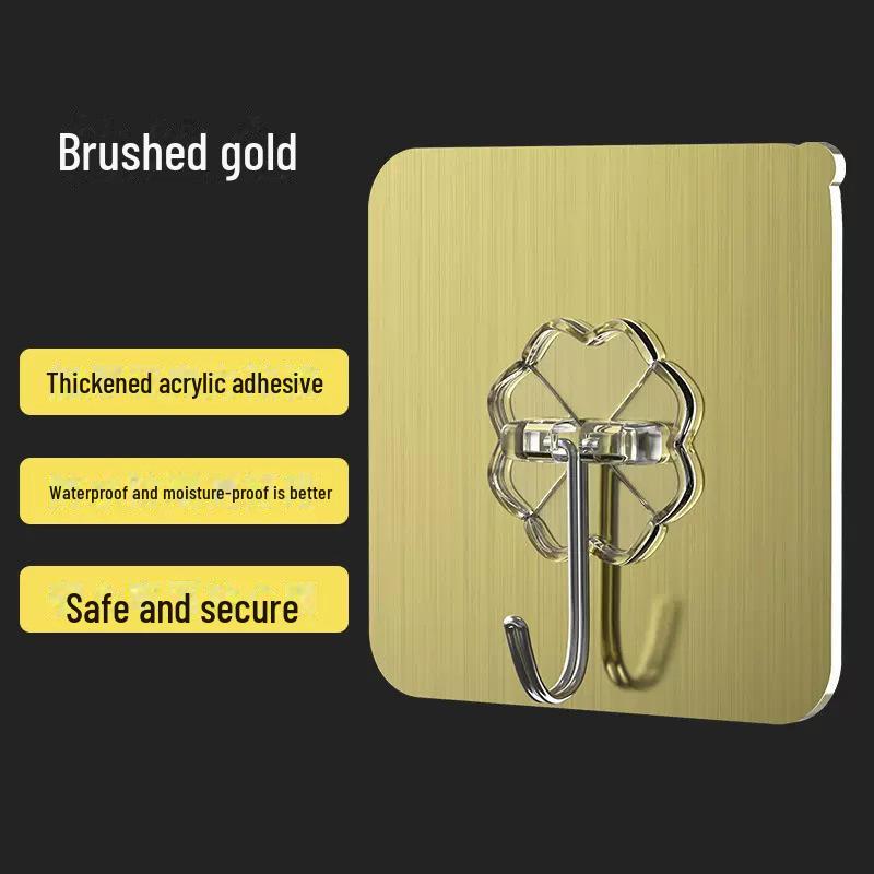 Transparent Adhesive Hook: Nail-Free, Strong Hold, Traceless, Snap-On Suction Hook