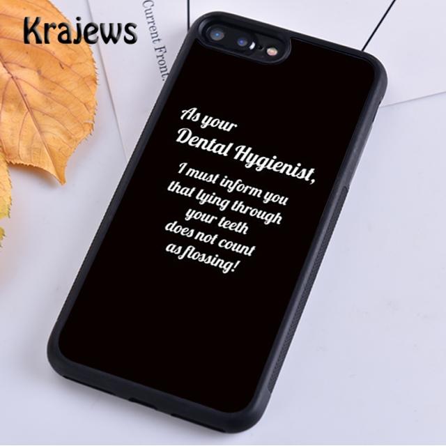 Krajews Dentist Tooth Dental Hygienist Phone Case Cover For iPhone 17 Air 16 15 14 plus 12 13 pro max Fundas