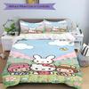 Hello Kitty Garden Print 3Pcs Bedding Setduvet Cover With 2 Bedropillowcase Home Birthday Gift