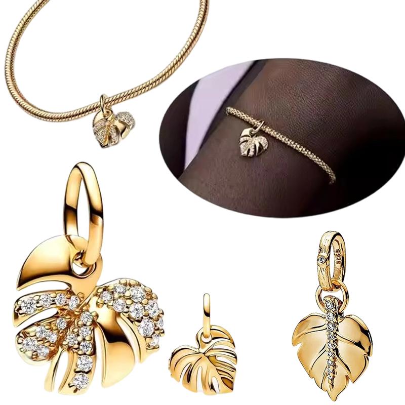 Rose Maple Leaf Plum Multiple Series Charm Bead Pendantoriginal Jewelry Necklace & Diy Making Unique Series Fine Gift