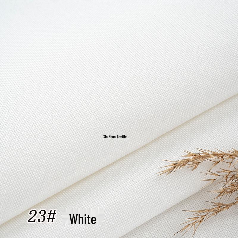 Coarse Plain Linen Fabric: Soft Upholstery, Car Seat, Chair Cushion, Tablecloth, Imitation Linen Cover