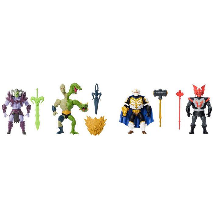 MATTEL Masters of the Universe Pack Exclusif de 4 Figurines Origins 14 cm