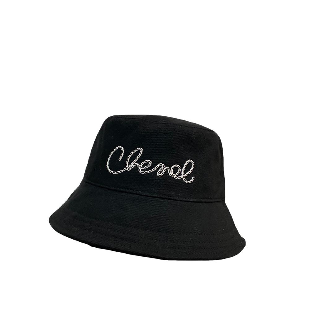 High Quality European Small Fragrant Wind Pure Cotton Bucket Hat Outdoor Leisure Sunshade Basin Hat Versatile Women'S Hat