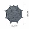 Suction Cup Base Slow Feeding Mat Spider Web Shape Cat Licking Plate  for Cats and Dogs