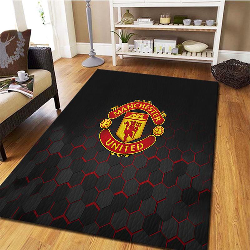 Manchester United F Carpet Rug for Living Room Bedroom Home Sofa Decoration,Kids play Non-slip Floor Mat
