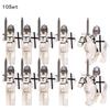 10 Sets Gondor Knight LOTR 9471 Fountain Guard & Castle Roman Solider Black Falcon With Horse Figure Building Block Kids TOYS