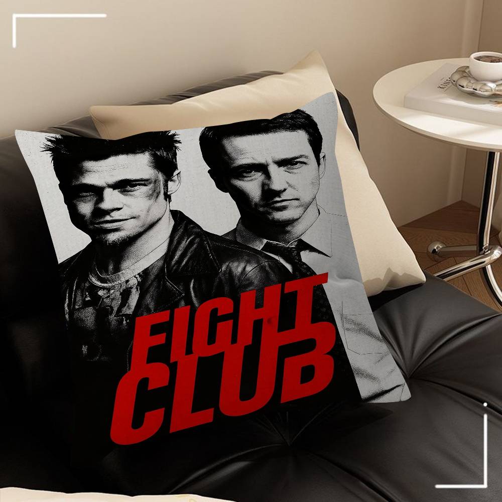 Movie Fight Club Brad Pitt Boxing Personalized Pillow Cover Kids Bedroom Wild Party Decor Pillowcase Kid Birthday Shower Gift