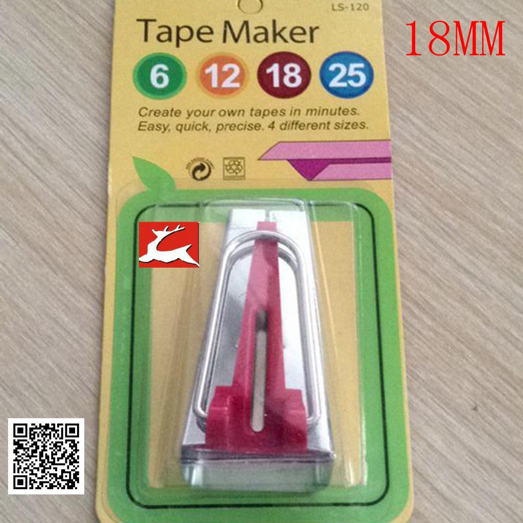 Patchwork Binding & Bias Tape Maker Set with Hemmer Roller Foot (6/12/18/25MM)