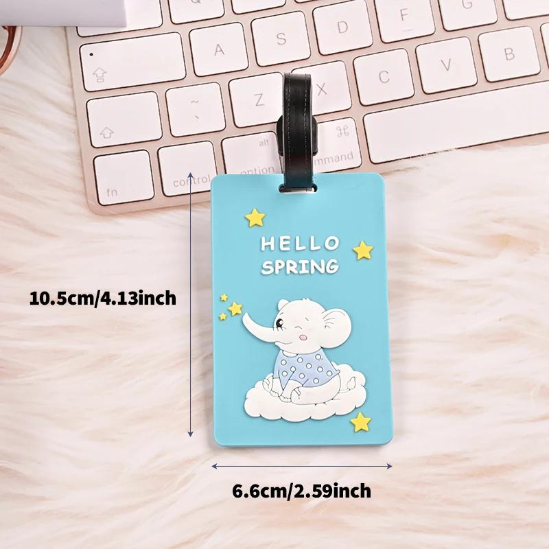 

Cute PVC Card Sleeve Campus Card Work ID Protection Cover Cartoon Luggage Tag Access Card Holder Portable Baggage Boarding Label