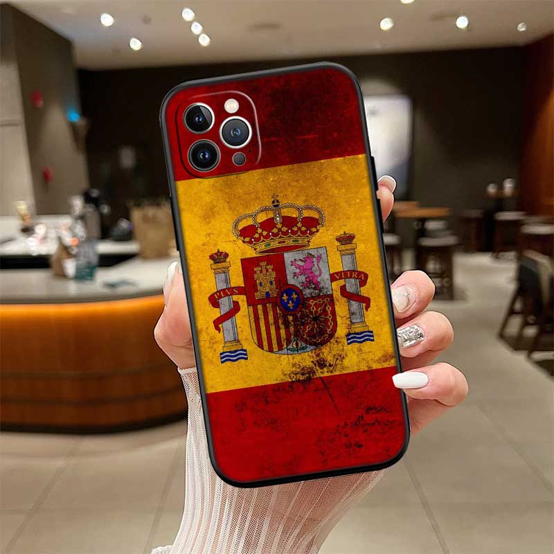 RE54 Spain Flag New High-End Shell Phone Case for Xiaomi Poco F8 M4 M5 M6 M7 X3 X6 X7 Pro GT NFC Ultra