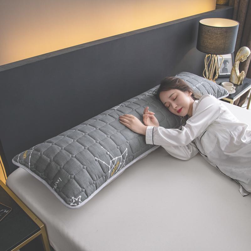 120/150/180 cm Jednostranný prošívaný dlouhý povlak na polštář Kreslený tištěný krásný dekorativní tělový povlak na polštář pro domácí hotel