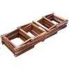 VOFUN-2X Wooden Red Wine Rack 10 Bottle Holder Mount Bar Display Shelf Folding Wood Wine Rack Alcohol Neer Care Drink Bottle