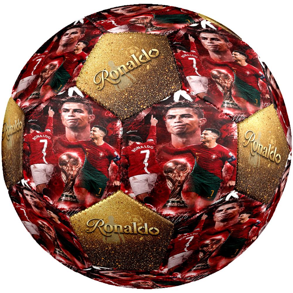 Ronaldo's Real Madrid Cristiano Ronaldo Size 5 Soccer Ball Machine Sewn Indoor/Outdoor Training and Matches perfect gift for sports enthusiasts