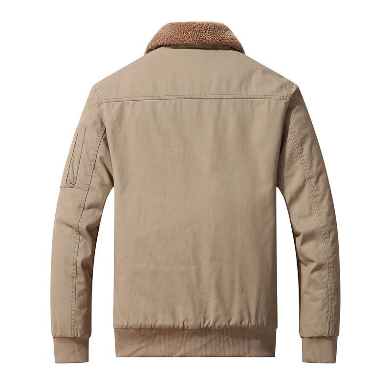 Herren Winter Baumwollgepolsterte Kleidung Lässig Aufgeplüscht Verdickt Jugendjacke Baumwollgepolsterte Jacke Pulloverkragen Baumwollgepolsterte Jacke