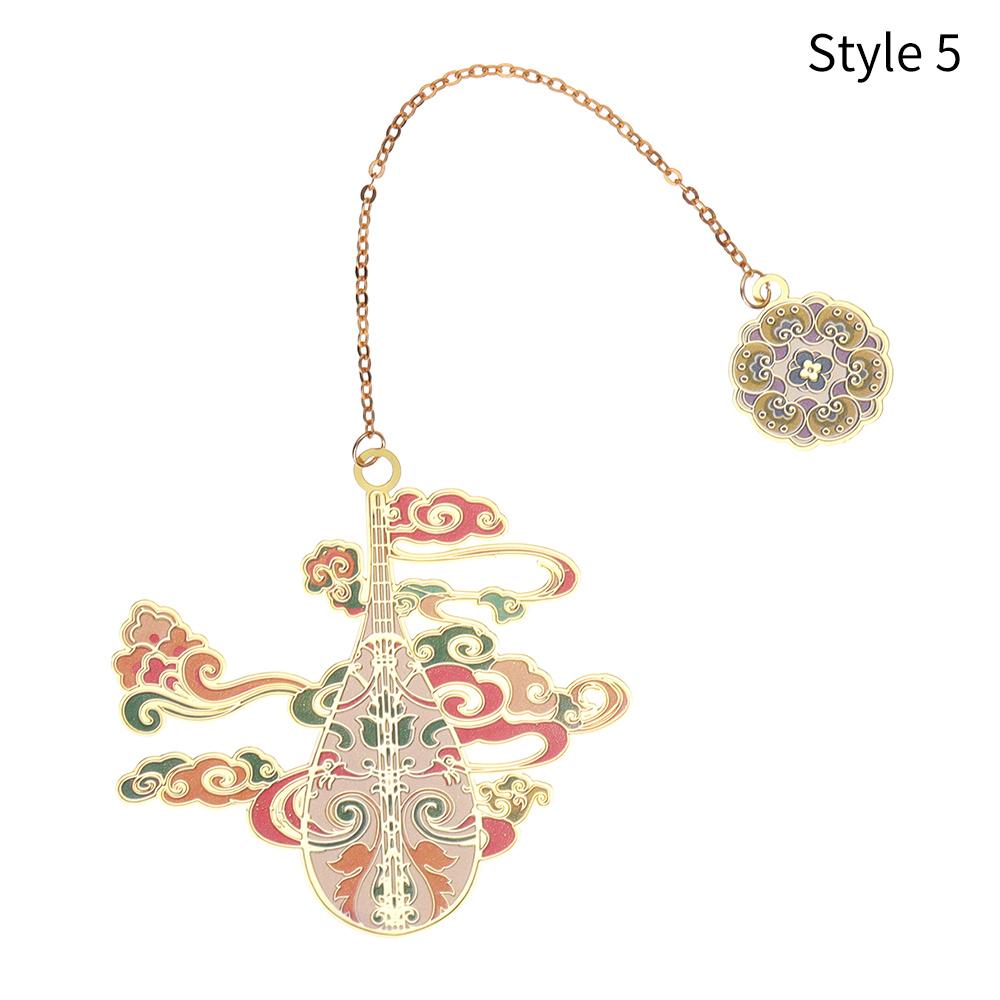 1PC Chinese Style Bookmark Tassel Pendant Retro Book Clip Metal Pagination Mark Stationery Student Gift School Office Supplies