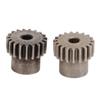 2PCS Set RC Metal Pinion Motor Gear Set for HSP 94107 94111 94123 94170 1 10 RC Car19T