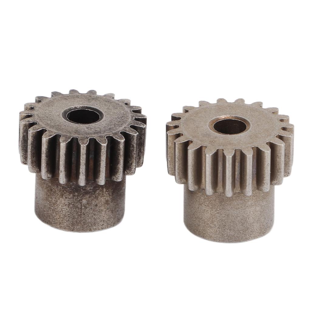 2PCS Set RC Metal Pinion Motor Gear Set for HSP 94107 94111 94123 94170 1 10 RC Car19T