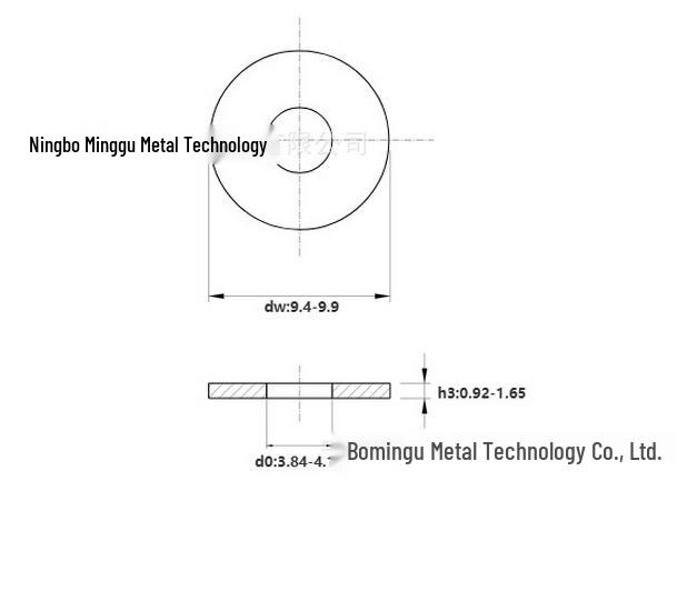 1/2 Inch 316 Stainless Steel Narrow Type Flat Washer, Large SAE/USS Flat Washer