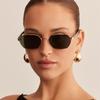 Square Sunglasses Men Retro Metal Small Frame Women's Sunglasses Fashion Black Punk Glasses Fishing Vacation Sunglasses UV400