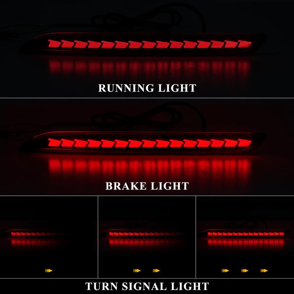 For Honda Accord  2025 2025LED Rear Bumper Reflector Light  Auto Brake Warning Lamp Waterproof Multi-function Car Accessories