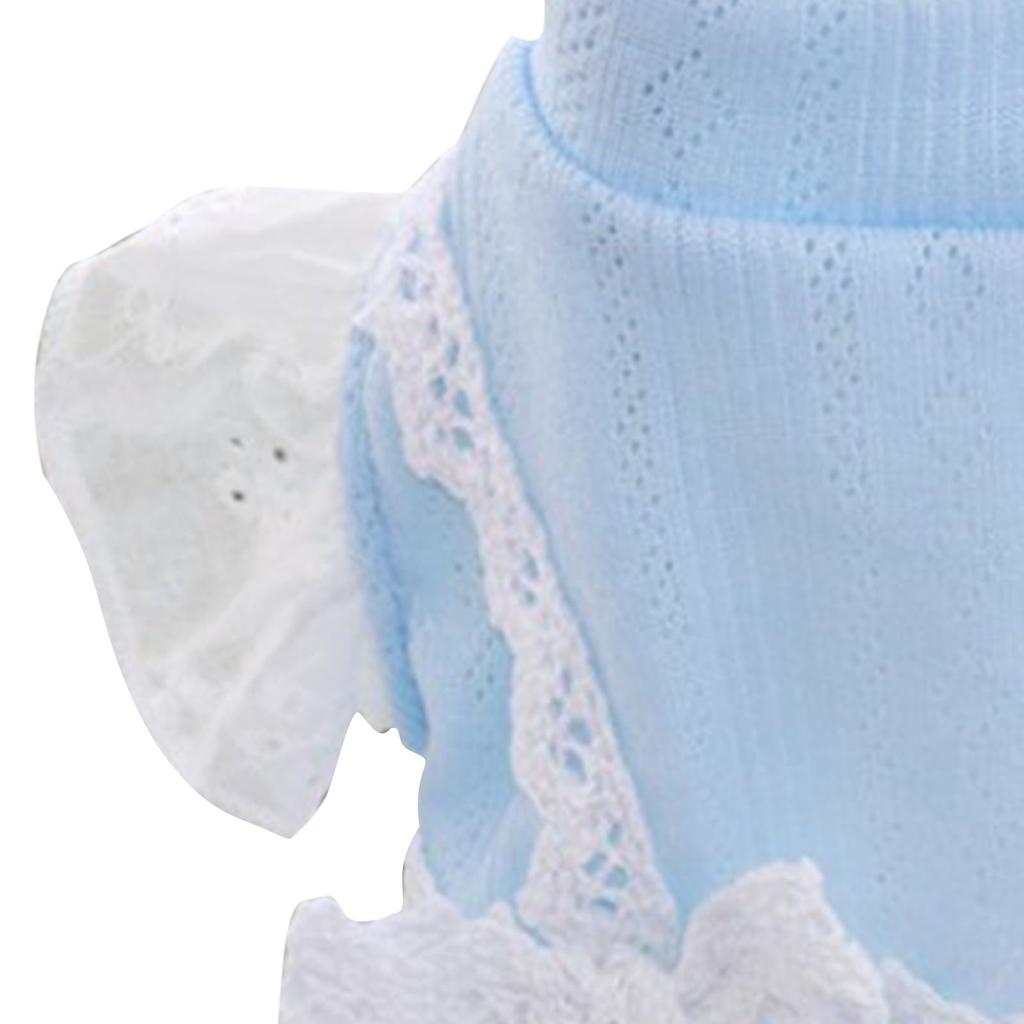 Dog Princess Dress Polyester Soft Breathable Fashionable Puppy Dress Skirt for Spring and Summer Blue XL