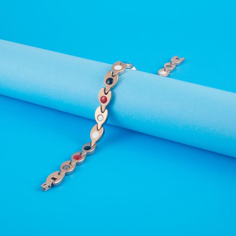Gold Plated Top-rated 4in1 Bio Elements Energy Balance Magnetic Iron Bracelet for Arthritis Fashion Jewelry