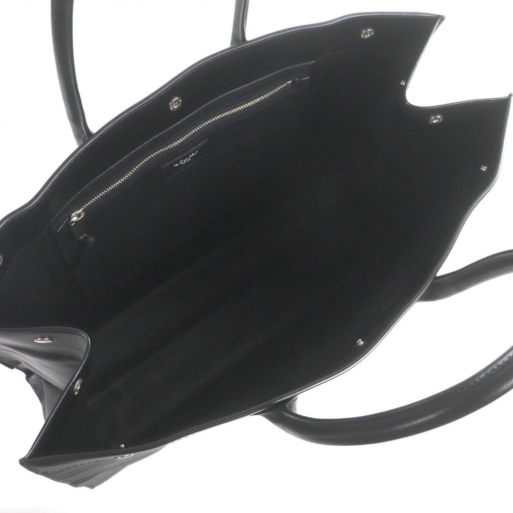 Great SAINT LAURENT PARIS Tote Bag Rib Gauche black leather mens 587273 Used