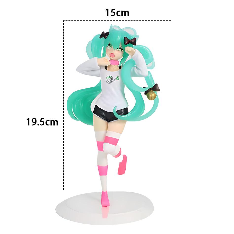Miku Hatsune Figure Anime Girl Model Desktop Decor Collectible Doll Gift For Fans Future Vocaloid Statue Japanese Cute Kawaii Otaku