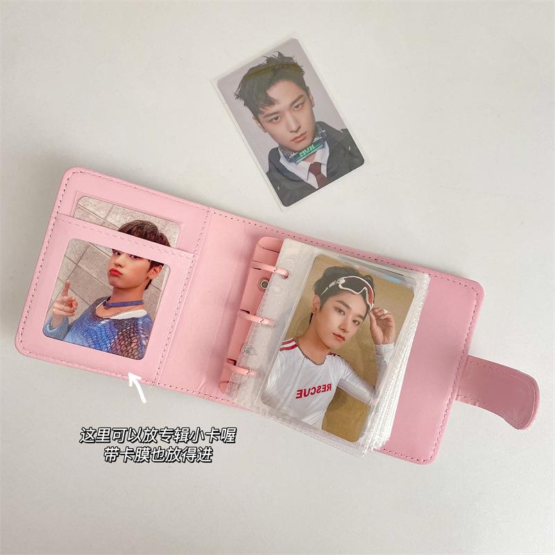 A5 A6 A7 A8 White Binder Po Card Collection Book Postcard Organizer Diary Notebook School Stationery
