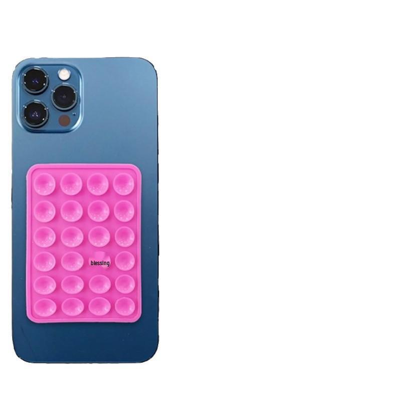 Square 24-Hole Thickened Silicone Phone Holder Suction Cup Sticker