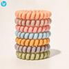 Women Spring Hair Ties Elastic Hair Band Custom Ponytail Holder Telephone Line Phone Cord Hair Ring