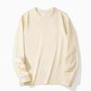 Unisex Heavyweight 400g Pure Cotton Long Sleeve Whitening T-Shirt – Thick, Non-Transparent, Casual Base Layer