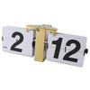 Automatic Flip Clock Mechanical Clock Battery Powered Retro Digital Flip Down Clock for Desktop Standing Wall Hanging