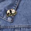 Origami Panda Bamboo Enamel Pin - Cute Badge Gift for Friends & Classmates, Souvenir & Backpack Decoration.