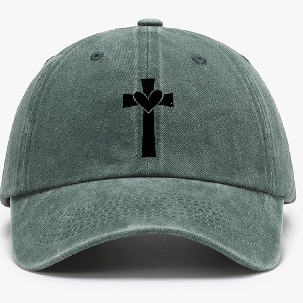 Black Personalized Pattern Printed Baseball Hat Outdoor Activity Washed Duck Tongue Hat Suitable for Sunscreen and Sunshade