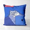 Stücke Kuscheliges Katzenpaar Kissenbezüge Polyester Sofa Dekorative Kissenbezüge Kopfteilkissen (Ohne Kissenkern