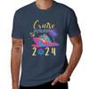 Funny Cruise Squad 2024 Tshirt Plus Size Simple Casual Top Tshirt
