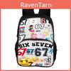67 Printed School Backpack With Breathable Pu Material For Middle School Students