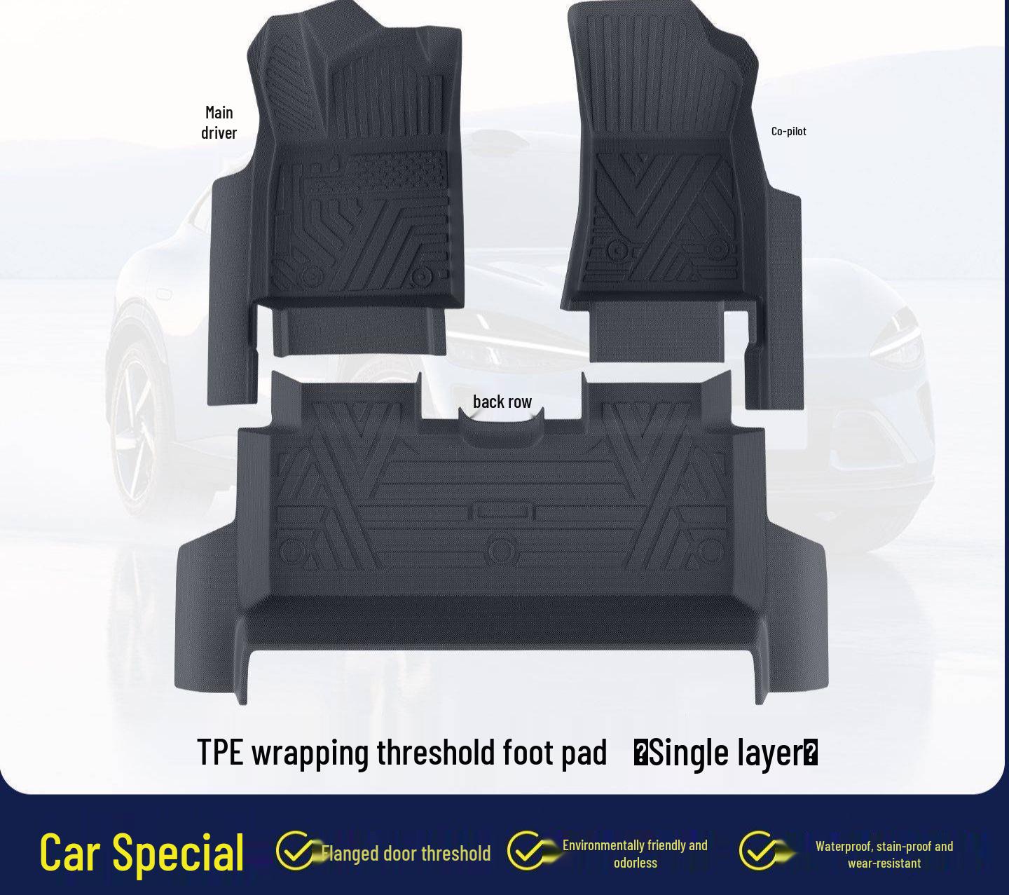 

IM LS6 Model TPE Door Sill Protector & Floor Mats Starry Sky Carpet Style 2026 2026 Pure Electric IM LS6