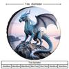 Blue Dragon Spare Tire Cover Polyester Decorative Protector for SUV Truck