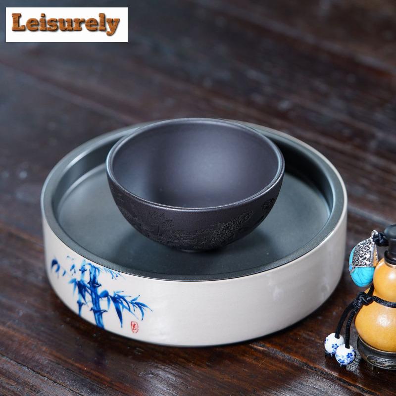 111ml Yixing Zisha "year After Year Of Abundance" Teacup Elegant Tea Bowl Jug Tea-tasting Personal Cup Chazhan Master Cups Cha