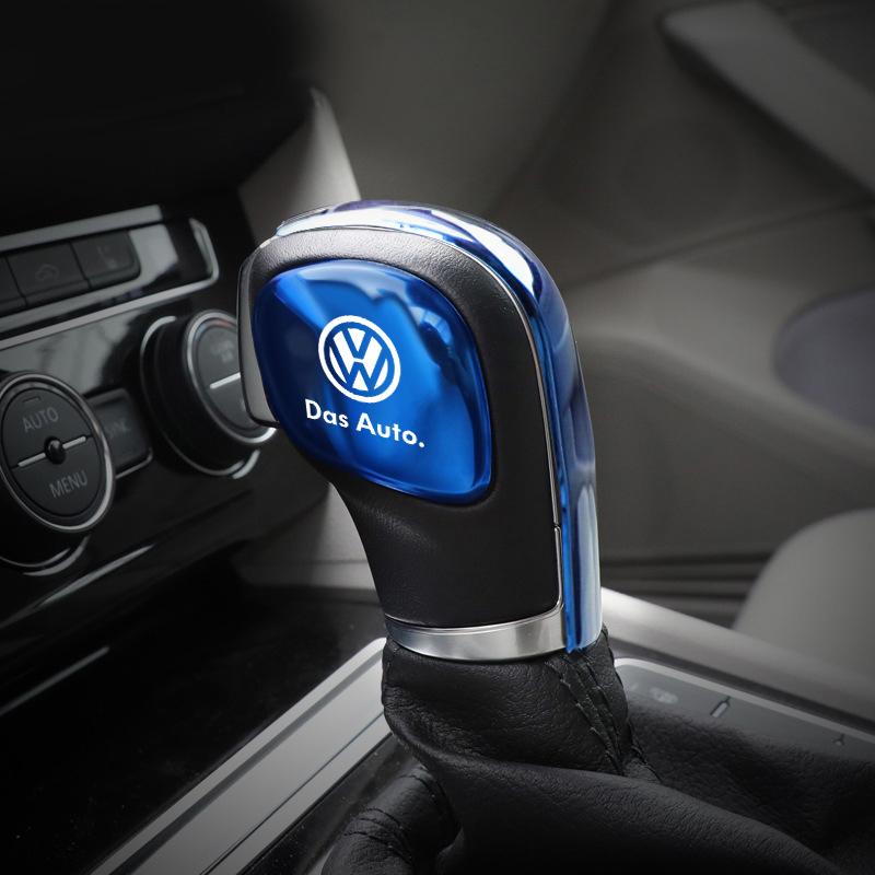 2026 Hot For VW VOLKSWAGEN Auto Stainless Steel Decoration For Volkswagen VW POLO CC Passat Touran Car Gear Shift Head knob Grip