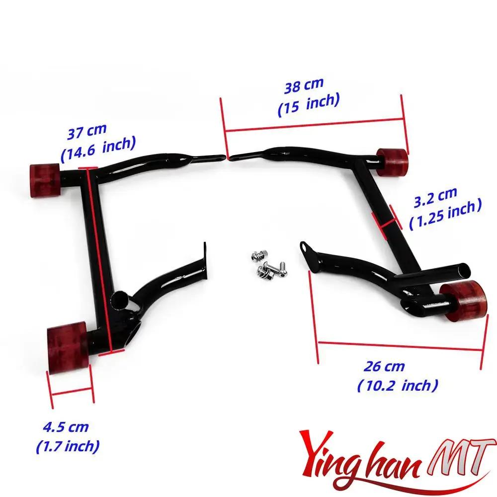 Motorcycle Rear Saddlebag Guard Rails Bracket For Harley Touring Electra Glide Ultra Road King Street Glide Road Glide 09-23