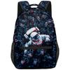 Harajuku Kpop Youthful School Bags Unisex Space Astronaut Travel Bags 3D Print Oxford Waterproof Notebook Shoulder Backpacks